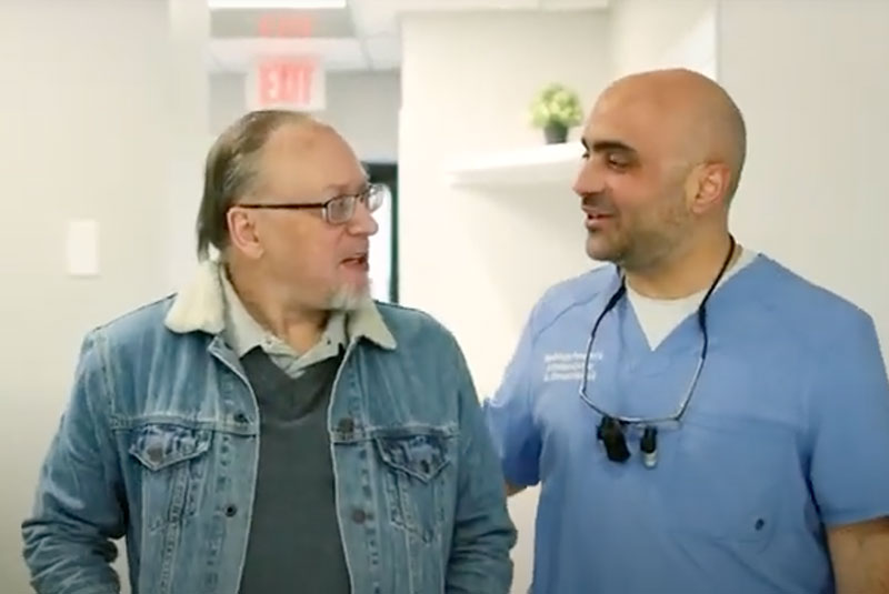 Older male Patient interaction with Dr. Ahmad